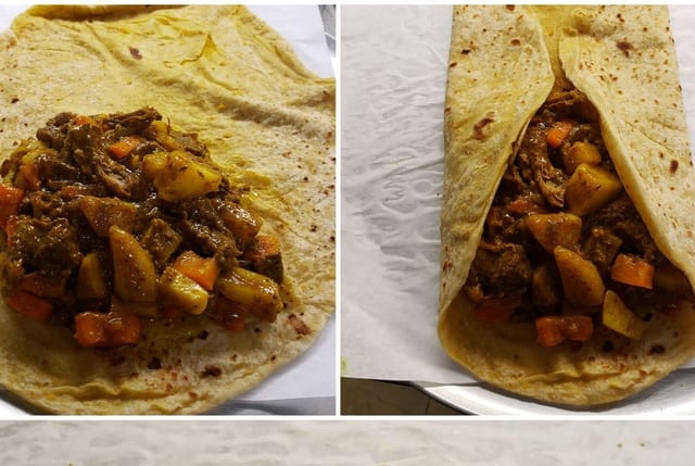 Goat Roti.